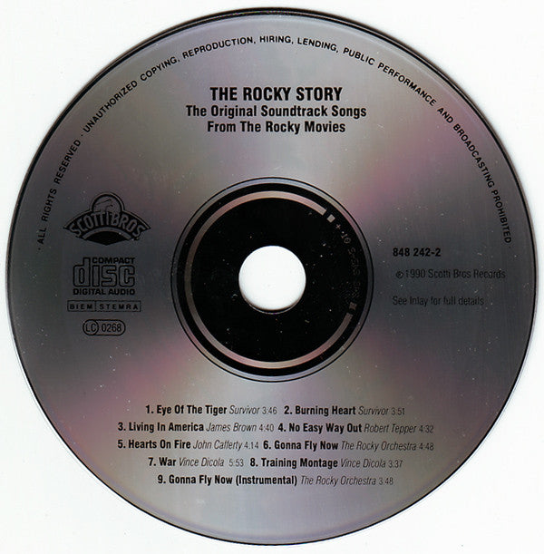 Various : The Rocky Story (The Original Soundtrack Songs From The Rocky Movies) (CD, Comp)