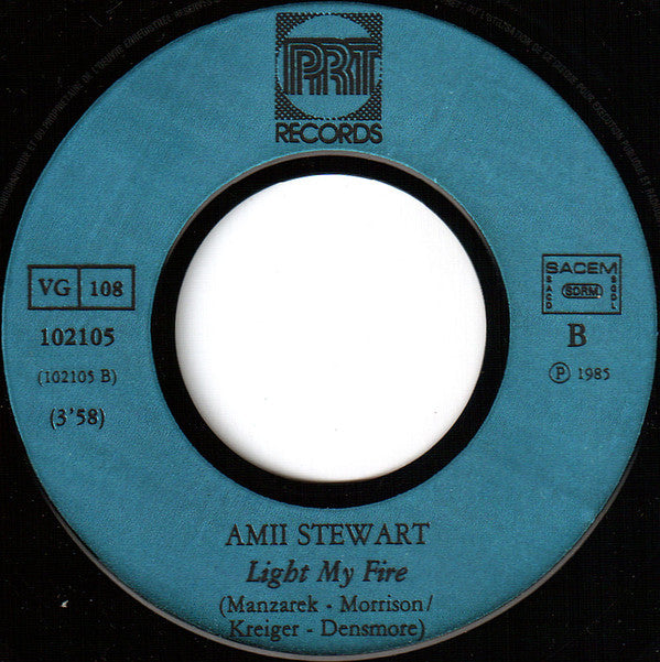Amii Stewart : Knock On Wood / Light My Fire (New Remix) (7", Single)