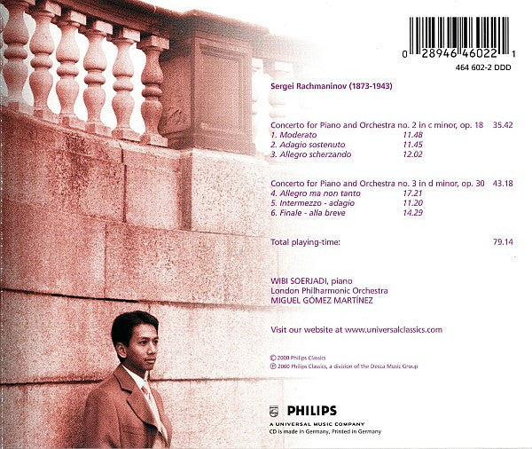 Wibi Soerjadi, Sergei Vasilyevich Rachmaninoff, London Philharmonic Orchestra, Miguel Angel Gomez-Martinez : Piano Concertos 2 & 3 (CD, Album)