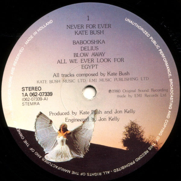 Kate Bush : Never For Ever (LP, Album, Gat)
