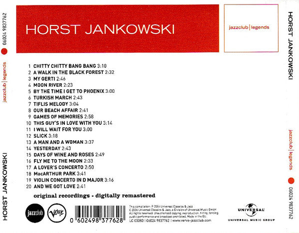 Horst Jankowski : A Walk In The Black Forest (CD, Comp, RM)