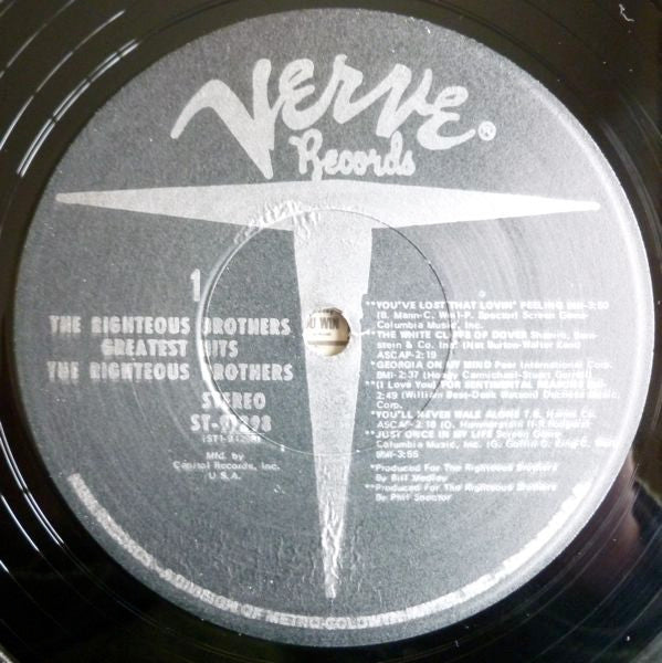 The Righteous Brothers : The Righteous Brothers Greatest Hits (LP, Comp, Club)