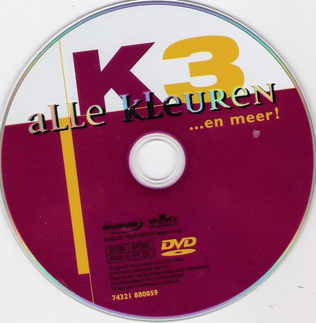 K3 : Alle Kleuren ...En Meer! (DVD, Comp)