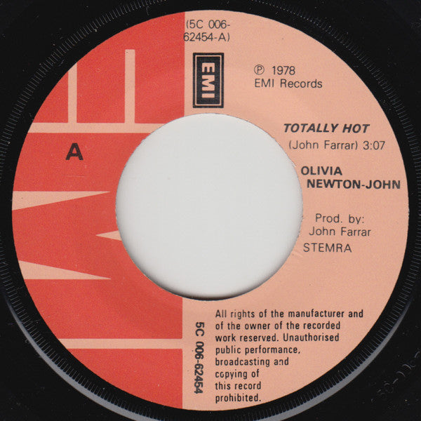 Olivia Newton-John : Totally Hot (7")