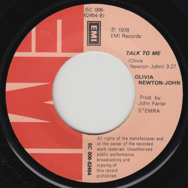 Olivia Newton-John : Totally Hot (7")