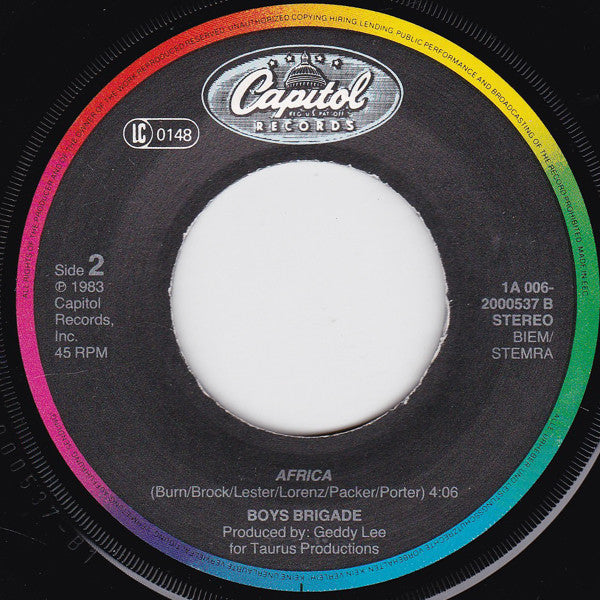 Boys Brigade : Melody (7", Single)