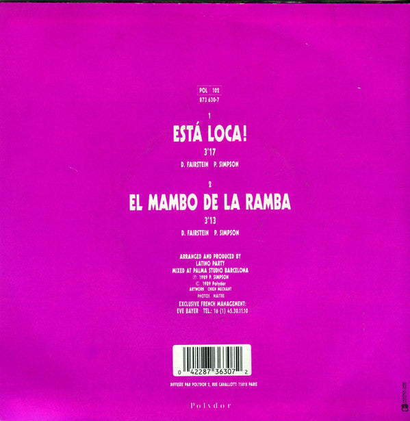 Latino Party : Esta Loca! (7", Single)