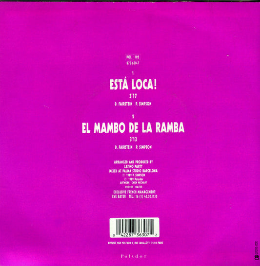 Latino Party : Esta Loca! (7", Single)