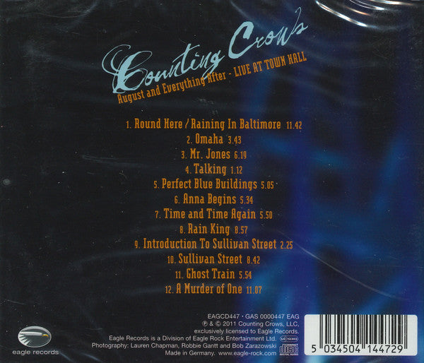 Counting Crows : August And Everything After - Live At Town Hall (CD, Album)