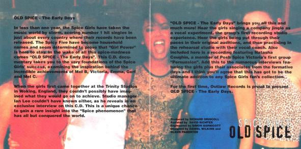 Spice Girls : Old Spice The Early Days (CD, Unofficial)