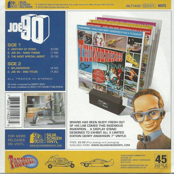 Barry Gray : Joe 90 (7", EP, Ltd, Num, Yel)