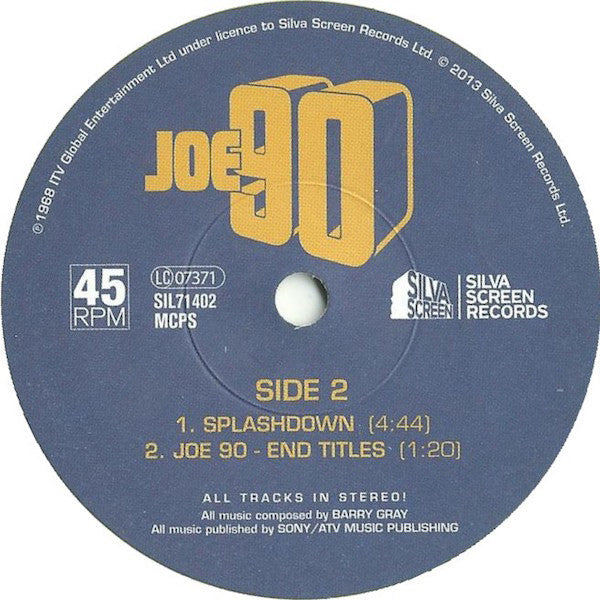 Barry Gray : Joe 90 (7", EP, Ltd, Num, Yel)