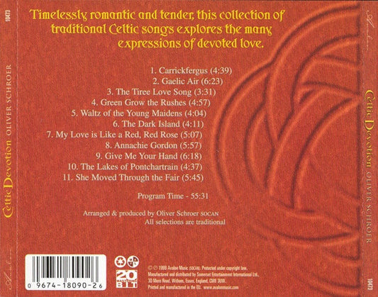 Oliver Schroer : Celtic Devotion (CD, Album)