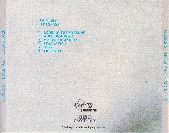 Genesis : Trespass (CD, Album, RE, SAN)