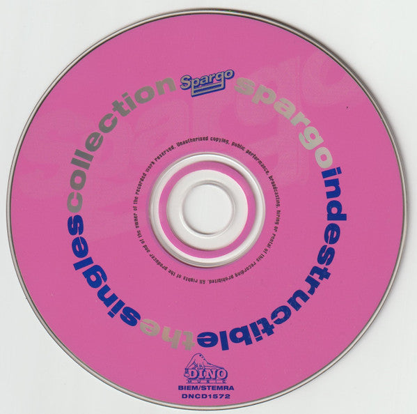 Spargo : Indestructible The Singles Collection (CD, Comp)