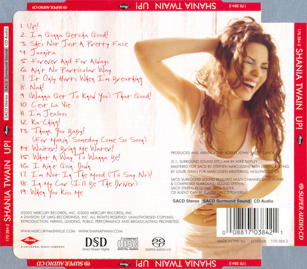 Shania Twain : Up! (SACD, Hybrid, Multichannel, Album)