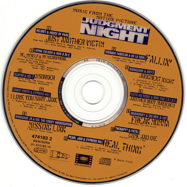 Various : Judgment Night - Music From The Motion Picture (CD, Album, RE)