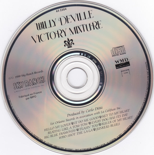 Willy DeVille : Victory Mixture (CD, Album)