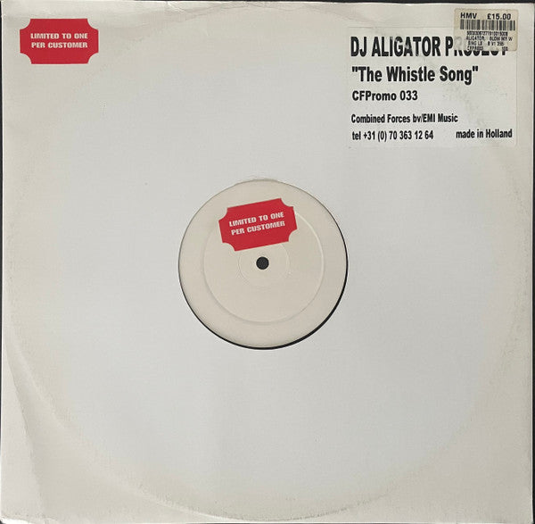 DJ Aligator Project : The Whistle Song (12", Promo, W/Lbl)