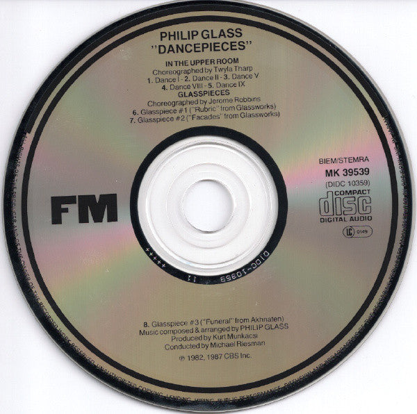 Philip Glass : DancePieces (CD, Album, Emp)