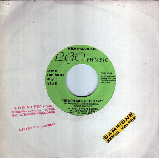 Bruno Manconi : Vai  (7", Promo)