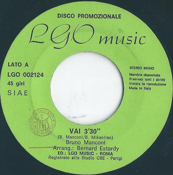Bruno Manconi : Vai  (7", Promo)