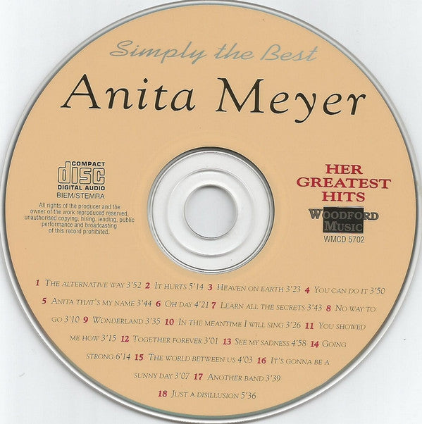 Anita Meyer : The Alternative Way - Her Greatest Hits (CD, Comp)
