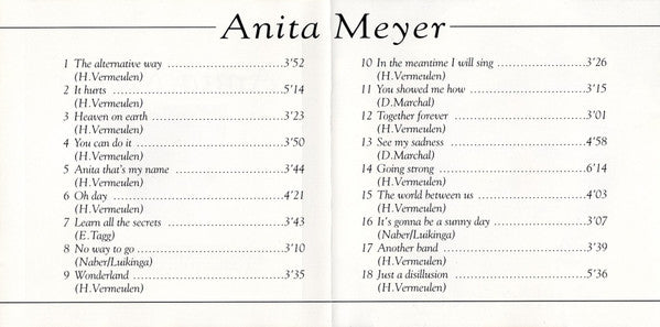 Anita Meyer : The Alternative Way - Her Greatest Hits (CD, Comp)