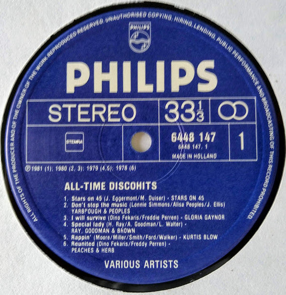 Various : All-Time Discohits (2xLP, Comp, Gat)