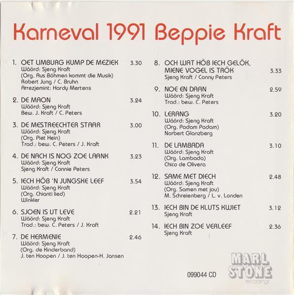 Beppie Kraft : Karneval 1991 (CD, Album)