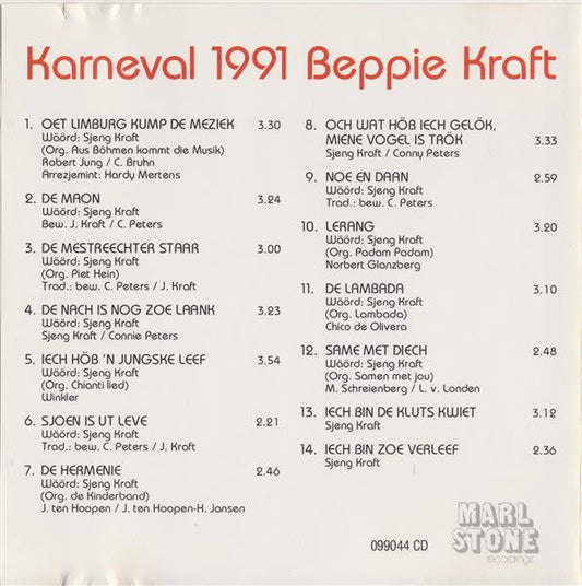 Beppie Kraft : Karneval 1991 (CD, Album)