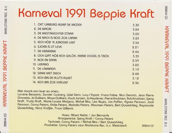 Beppie Kraft : Karneval 1991 (CD, Album)