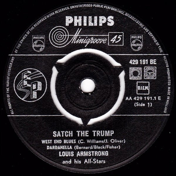 Louis Armstrong And His All-Stars : Satch The Trump (7", EP)