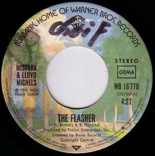 Mistura (2) & Lloyd Michels : The Flasher (7", Single)