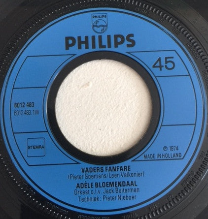 Adèle Bloemendaal : Vaders Fanfare (7", Single, Inj)