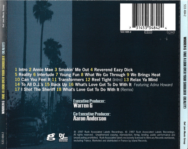 Warren G : Take A Look Over Your Shoulder (Reality) (CD, Album)