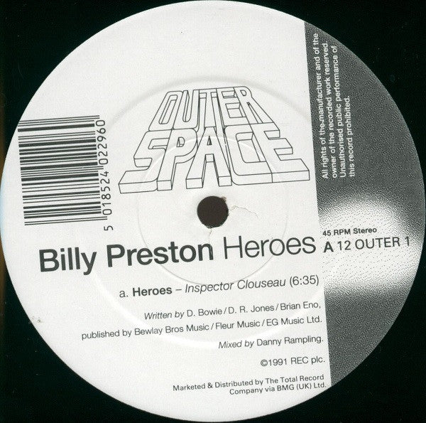 Billy Preston : Heroes (12")