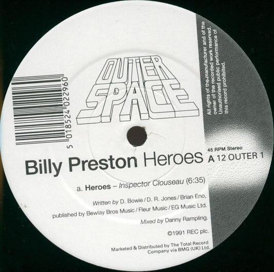 Billy Preston : Heroes (12")
