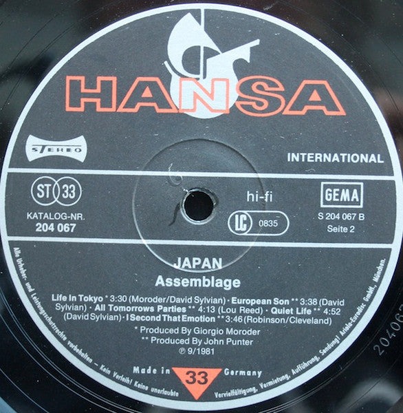Japan : Assemblage (LP, Comp, -32)