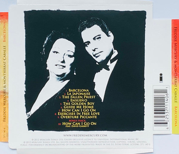 Freddie Mercury & Montserrat Caballé : Barcelona (CD, Album, S/Edition)