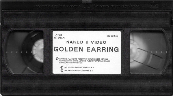 Golden Earring : Naked II (VHS, PAL)