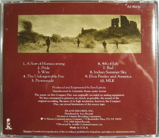 U2 : The Unforgettable Fire (CD, Album, Club, RE)