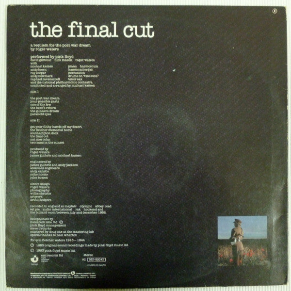 Pink Floyd : The Final Cut (LP, Album, Gat)
