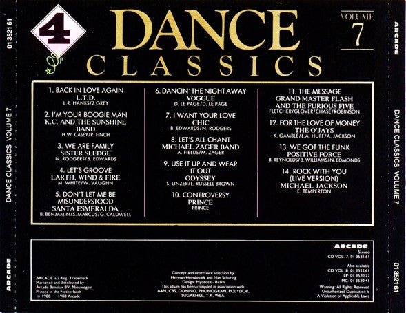 Various : Dance Classics Volume 7 (CD, Comp)
