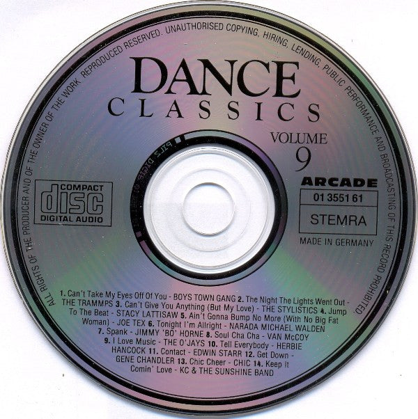 Various : Dance Classics Volume 9 (CD, Comp)