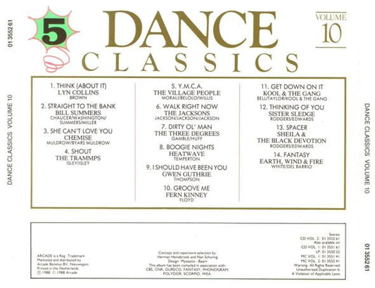 Various : Dance Classics Volume 10 (CD, Comp)
