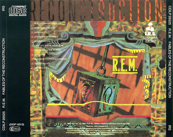 R.E.M. : Fables Of The Reconstruction (CD, Album, RE)