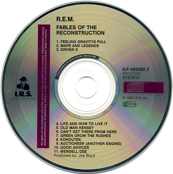 R.E.M. : Fables Of The Reconstruction (CD, Album, RE)