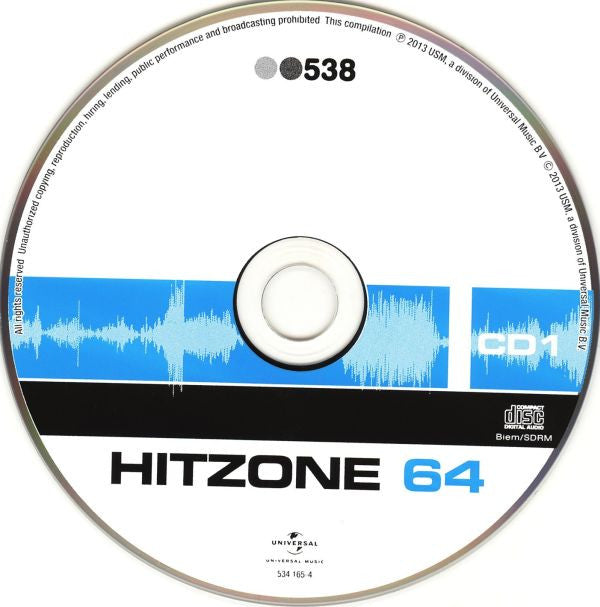 Various : 538 Hitzone 64 (2xCD, Comp)