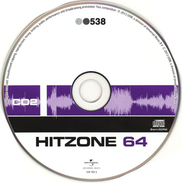 Various : 538 Hitzone 64 (2xCD, Comp)